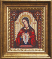 фото набор для вышивки бисером чарівна мить б-1096 "икона божьей матери помощница в родах"
