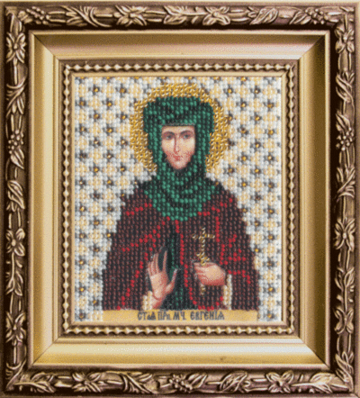 набор для вышивки бисером чарівна мить б-1098 "икона святая мученица евгения" | інтернет-магазин 'Елена-Рукоделие'