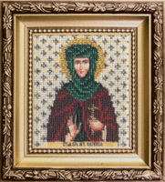 фото набор для вышивки бисером чарівна мить б-1098 "икона святая мученица евгения"