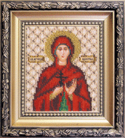 фото набор для вышивки бисером чарівна мить б-1099 "икона святая мученица валерия"