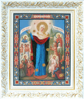 фото набор для вышивки бисером чарівна мить б-1103 "икона божьей матери всех скорбящих радость"