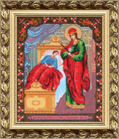 фото набор для вышивки бисером чарівна мить б-1104 "икона божьей матери целительница"