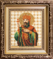 фото набор для вышивки бисером чарівна мить б-1130 "икона святой равноапостольный царь константин"