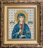 набор для вышивки бисером чарівна мить б-1135 "икона святая мученица зоя" | интернет-магазин Елена-Рукоделие