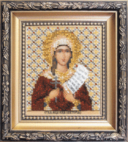 фото набор для вышивки бисером чарівна мить б-1136 "икона святая мученица ника (виктория)"