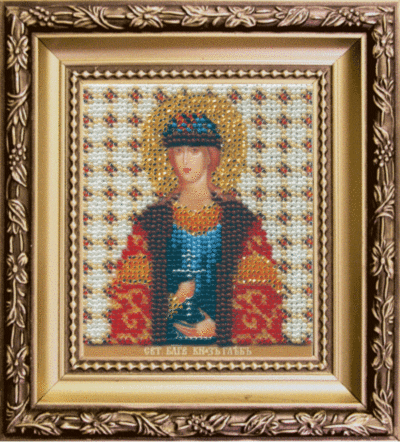 набор для вышивки бисером чарівна мить б-1147 "икона святой благоверный князь глеб" | интернет-магазин Елена-Рукоделие