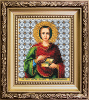 набор для вышивки бисером чарівна мить б-1169 "икона святой великомученик и целитель пантелеймон" | інтернет-магазин 'Елена-Рукоделие'
