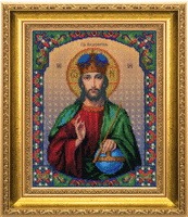 набор для вышивки бисером чарівна мить б-1186 "икона господа иисуса христа" | інтернет-магазин 'Елена-Рукоделие'
