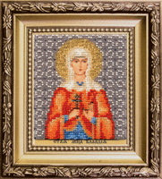 фото набор для вышивки бисером чарівна мить б-1189 "икона святая мученица клавдия"