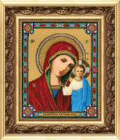 фото набор для вышивки бисером чарівна мить б-1191 "икона божьей матери казанская"
