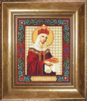 фото набор для вышивки бисером чарівна мить б-1196 "икона святая равноапостольная царица елена"