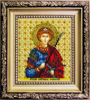 набор для вышивки бисером чарівна мить б-1212 "икона святой великомученик георгий" | интернет-магазин Елена-Рукоделие