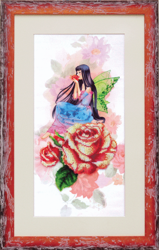 Набір для вишивання бісером Чарівна Мить Б-525 "Квіткова фея. Роза" | інтернет-магазин 'Елена-Рукоделие'
