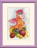 фото набор для вышивки бисером чарівна мить б-628 "дракон с фруктами"