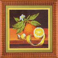 фото набор для вышивки бисером чарівна мить б-631 "лимон апельсин"