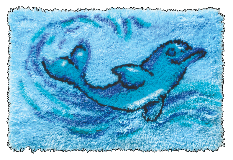Набір для вишивання коврика Чарівна Мить РТ-200 "Дельфін" | інтернет-магазин 'Елена-Рукоделие'