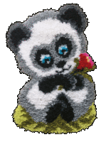 набор для вышивки коврика чарівна мить рт-203 "панда" | інтернет-магазин 'Елена-Рукоделие'