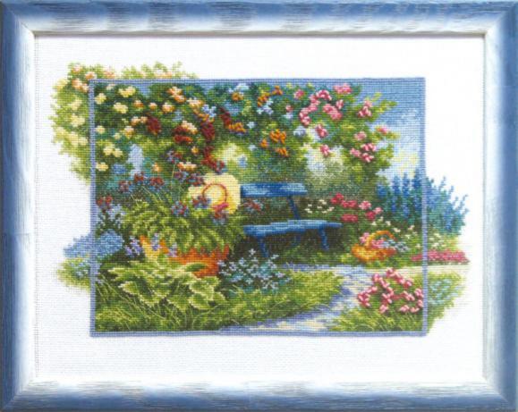 Набір для вишивання хрестиком Чарівна Мить А-097 "У літньому саду" | інтернет-магазин 'Елена-Рукоделие'