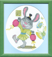 фото набор для вышивки крестиком чарівна мить а-187 "серия «восточный гороскоп» год зайца!"  