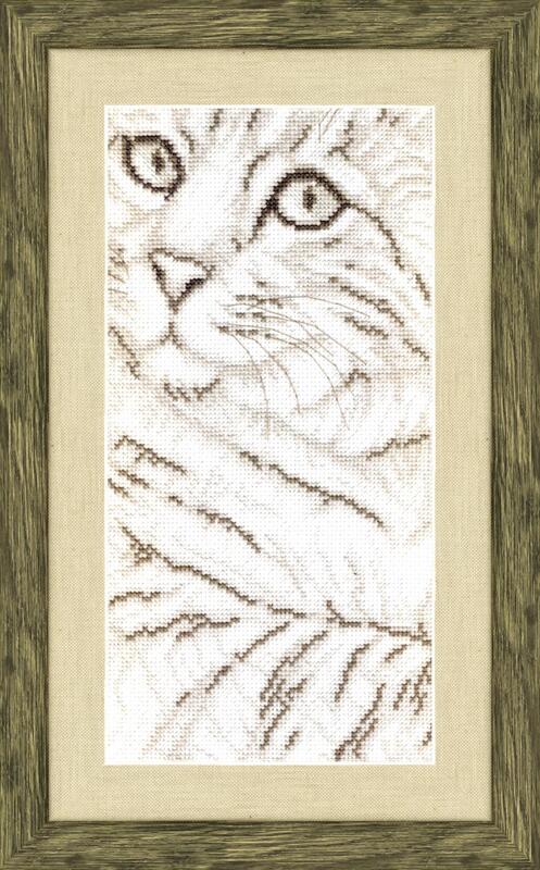 Набір для вишивання хрестиком Чарівна Мить Чарівна Мить М-246 "Портрет кота" | інтернет-магазин 'Елена-Рукоделие'