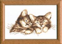 фото набор для вышивки крестиком чарівна мить №296 "котята"