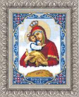 набор для вышивки крестиком чарівна мить №325 "икона пресвятой богородицы почаевской"   | інтернет-магазин 'Елена-Рукоделие'