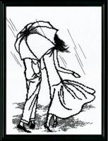 фото набор для вышивки крестиком чарівна мить №363 "прогулка под дождем"  