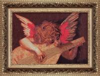 фото набор для вышивки крестиком чарівна мить №429 по мотивам россо фиорентино "ангел с лютней"  