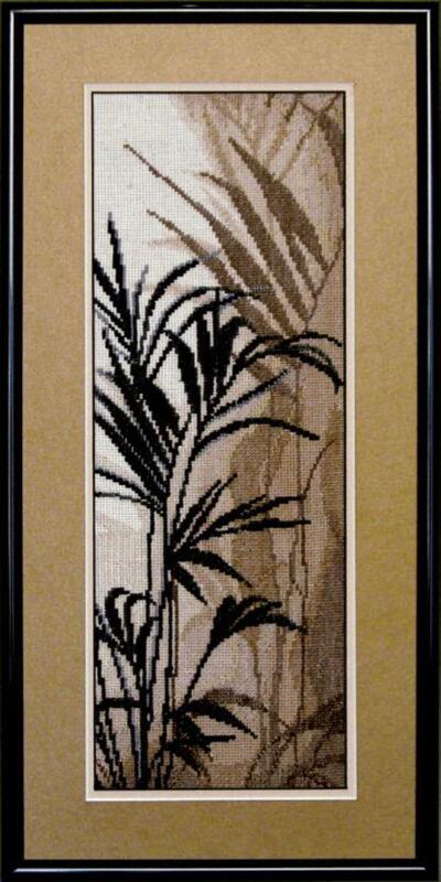 Набір для вишивання хрестиком Чарівна Мить №439 Триптих "Пальмове листя" | інтернет-магазин 'Елена-Рукоделие'