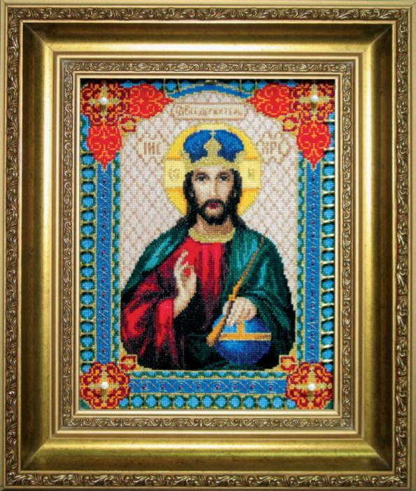 набор для вышивки крестиком чарівна мить №467 "икона господа иисуса христа"   | інтернет-магазин 'Елена-Рукоделие'