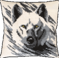 фото набор для вышивки подушки крестиком чарівна мить рт-134 "волк"  