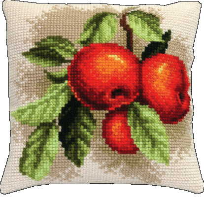 Набір для вишивання подушки хрестиком РТ-155 "Райське яблучко" | інтернет-магазин 'Елена-Рукоделие'