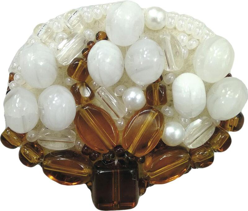 БП-195 Набір для виготовлення брошки Crystal Art "Бавовна" | інтернет-магазин 'Елена-Рукоделие'