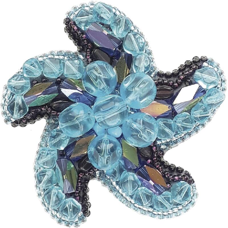 БП-199 Набір для виготовлення брошки Crystal Art "Зірка морів" | інтернет-магазин 'Елена-Рукоделие'