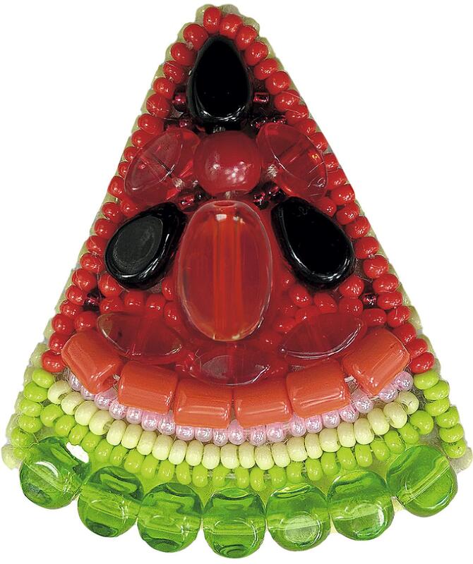 БП-201 Набір для виготовлення брошки Crystal Art "Кавун" | інтернет-магазин 'Елена-Рукоделие'