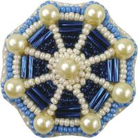 БП-207 Набір для виготовлення брошки Crystal Art  "Штурвал" | інтернет-магазин 'Елена-Рукоделие'