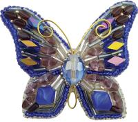 БП-214 Набір для виготовлення брошки Crystal Art "Метелик" | інтернет-магазин 'Елена-Рукоделие'