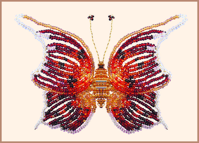 Набір для бісероплетіння Чарівна Мить БП-18 Метелик "Німфа" | інтернет-магазин 'Елена-Рукоделие'