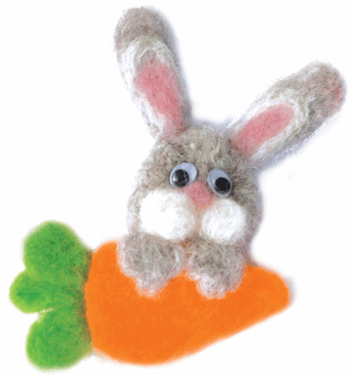 набор для валяния игрушек чарівна мить в-02 "любитель морковки" | интернет-магазин Елена-Рукоделие