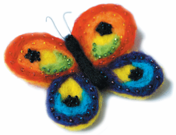 Набір для валяння іграшок Чарівна Мить В-09 "Метелик" | інтернет-магазин 'Елена-Рукоделие'