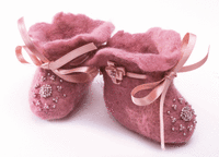 фото набор для валяния игрушек чарівна мить в-34 "розовые пинетки"
