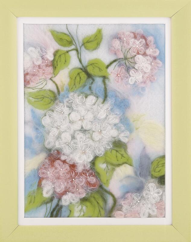 Набір для валяння картини Чарівна Мить В-210 "Вишукане цвітіння" | інтернет-магазин 'Елена-Рукоделие'