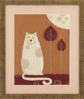 Набір для валяння картини Чарівна Мить В-212 Триптих "Жив-був кіт" | інтернет-магазин 'Елена-Рукоделие'