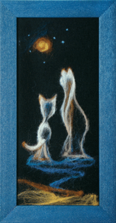 Набір для валяння картини Чарівна Мить В-37 "Лунатики" | інтернет-магазин 'Елена-Рукоделие'