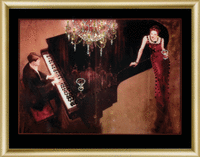 Набір картина стразами Чарівна Мить КС-071 "Мелодія для неї" | інтернет-магазин 'Елена-Рукоделие'