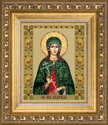 набор картина стразами чарівна мить кс-122 "икона святой мученицы надежды" | інтернет-магазин 'Елена-Рукоделие'