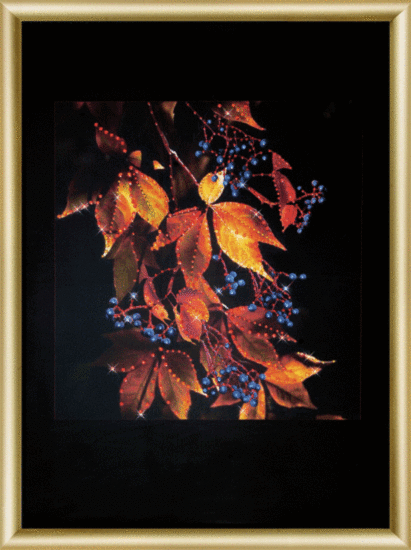 Набір картина стразами Чарівна Мить КС-174 "Дикий виноград" | інтернет-магазин 'Елена-Рукоделие'