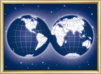 Набір картина стразами Чарівна Мить КС-188 "Мапа світу" | інтернет-магазин 'Елена-Рукоделие'