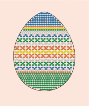 СБП-01 Схема для оплетення пасхального яйця з заготівкою Чарівна Мить | інтернет-магазин 'Елена-Рукоделие'