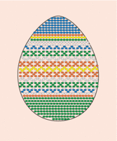 фото СБП-01 Схема для оплетення пасхального яйця з заготівкою Чарівна Мить